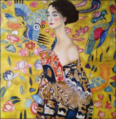 À quel prix fut vendu le tableau intitulé "La dame à l'éventail" de Gustav Klimt lors d'une vente aux enchères en juin 2023 ?