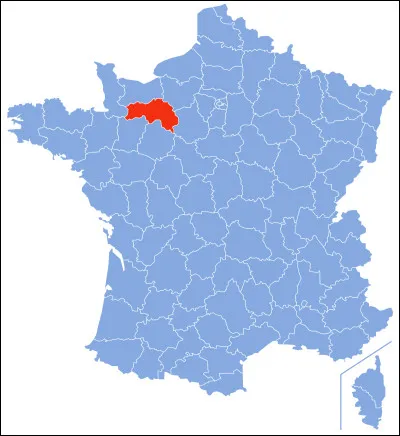 Regardez attentivement le département en rouge sur la carte. De quel département s'agit-il ?