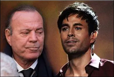 Quel est le patronyme de ces deux chanteurs espagnols, Julio le père et Enrique le fils ?