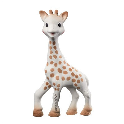 Quel est le nom de cette girafe, jouet pour bébé ?