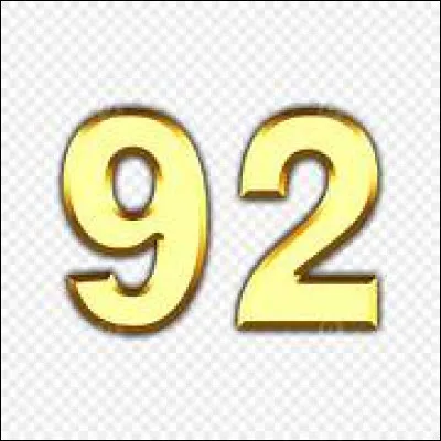 Quel département français a pour numéro le 92 ?