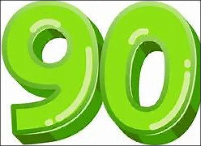 Comment dit-on "90" en anglais ?