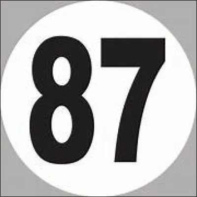 Quel département français est le 87 ?