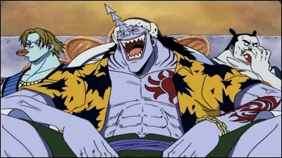 C'est le chef de la bande de pirates hommes-poissons. Il exerce un contrôle total sur les habitants de Kokoyashi en exploitant leurs richesses, imposant un système de racket et d'extorsion. Qui est-il ?