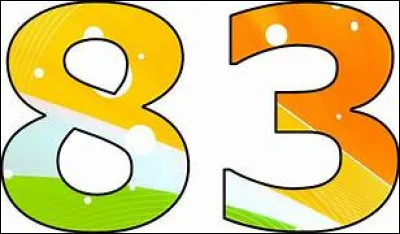 Quel est le nombre de triangles différents qui peuvent être formés en dépendant des sommets d'un polygone régulier de 83 côtés ?