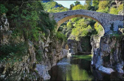 Cette rivière, longue de 125 km, prend sa source à 1 467 m d'altitude, dans le Vivarais, près du col de la Chavade, arrose Aubenas puis coule vers le sud et se jette dans le Rhône :