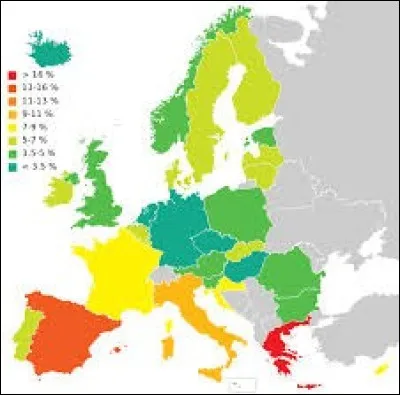 En février 2023, quel est le taux moyen de chômage dans les 27 pays de l'Union européenne ?