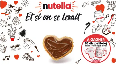 Le slogan de Nutella en 2023 est : "Et si on se levait ... ?".