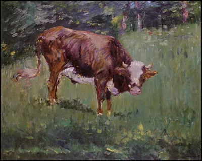 Qui a repr&eacute;sent&eacute; ce "Jeune Taureau dans un pr&eacute;" ?