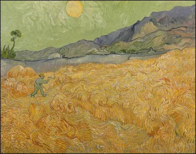 Qui a peint "Champ de blé avec moissonneur" ?