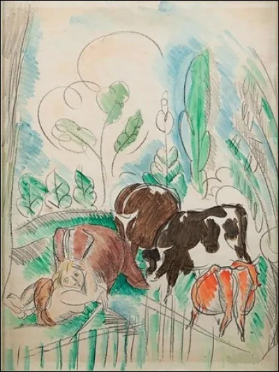À qui doit-on "Nu et Vaches dans un pré" ?