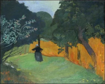 Qui a représenté cette "Bretonne dans un champ de blé" ?