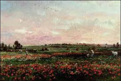 Qui a peint "Les Champs au mois de juin" ?