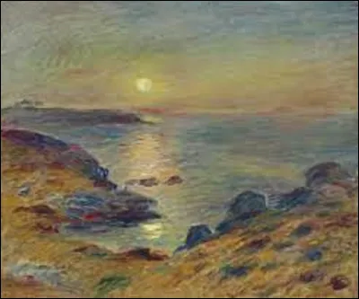 Parmi ces trois impressionnistes, lequel a réalisé ce tableau nommé ''Coucher de soleil à Douarnenez'', vers 1883 ?