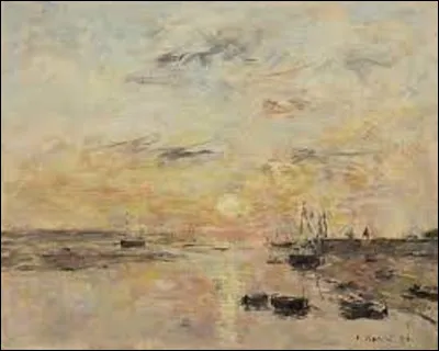 Et on termine en cherchant un impressionniste. De ces trois membres, lequel a réalisé ce tableau nommé ''Coucher de soleil sur la Canche, Étaples'', en 1891 ?