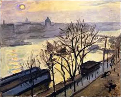 Parmi ces trois fauvistes, lequel a réalisé cette toile nommée ''Soleil sur Paris'', vers 1910 ?