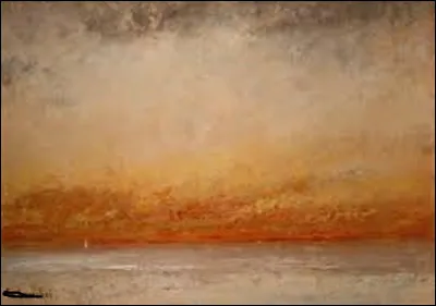 Lequel de ces trois réalistes a peint cette toile, en 1860, nommée ''Soleil couchant'' ?