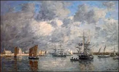 En 1872, quel impressionniste a peint cette huile sur toile intitulée ''Port de Camaret'' ?