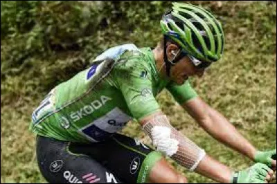 R&eacute;cemment, dans le Tour 2017, ce coureur allemand, vainqueur de cinq &eacute;tapes et porteur du maillot vert, est contraint &agrave; l'abandon lors de la dix-septi&egrave;me &eacute;tape en raison des s&eacute;quelles d'une chute : il s'agit de ...