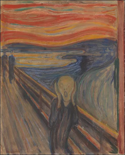 Quel est le nom du mouvement utilisé dans le tableau "Le Cri" d'Edvard Munch ?
