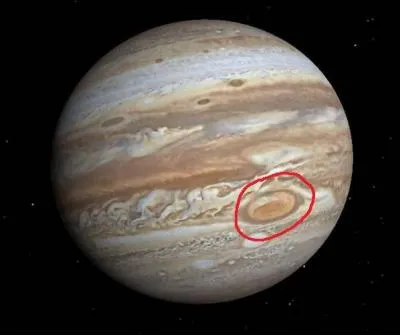 Sur Jupiter, on peut apercevoir une 'grosse tache' qui se démarque des autres. Qu'est-ce ?