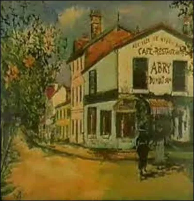 Quel peintre de l'École de Paris a réalisé, en 1923, cette gouache intitulée ''Le Café ''Aux Îles de Neyron'' '' ?