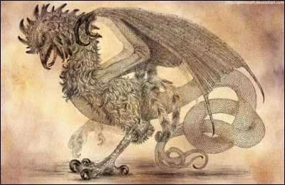 Quel est le nom de cet animal fabuleux qui possède selon la légende une tête de coq, des ailes de chauve-souris et un corps de serpent ?