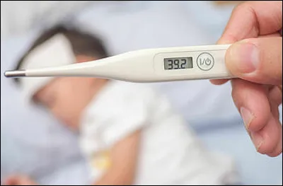 Lorsqu'on a une forte fièvre, on peut dire que l'on a une fièvre de...