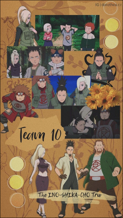 Qui est le sensei de la team 10 ?