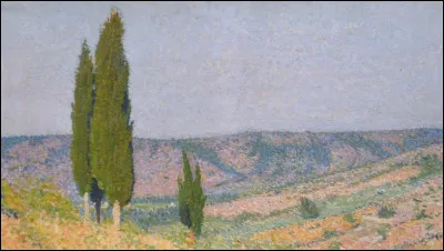 Qui a peint "Paysage aux cyprès aux environs de Saint-Cirq-Lapopie" ?