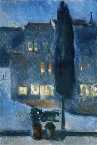 Qui a peint "Cyprès au clair de lune" ?