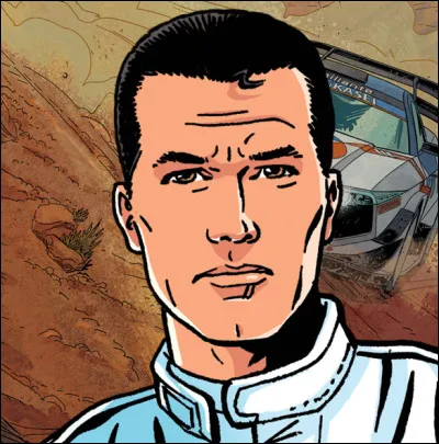 Quel est le nom de ce célèbre pilote automobile de BD ?