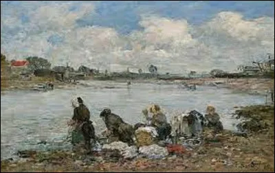 Et on termine ce premier volet en cherchant un impressionniste. De ces trois membres, lequel a réalisé cette toile intitulée ''Laveuses au bord de la Touques'', en 1885 ?