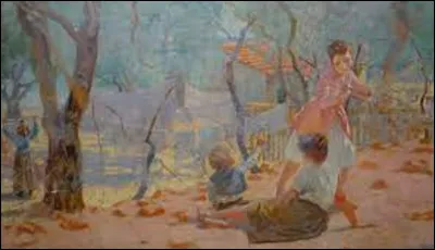 Entre 1885 et 1889, quel pointilliste a peint ce tableau intitulé ''Les Blanchisseuses en Provence'' ?