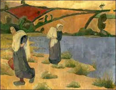 Parmi ces trois nabis, lequel a peint ce tableau intitulé ''Blanchisseuses à la rivière'', en 1892 ?