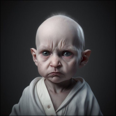 Beurk, quelle horreur ! Qui veut ressembler à ce bébé ?