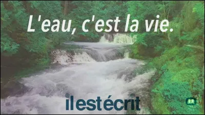 Quelle chorale a chanté ''C'est de l'eau'' ?