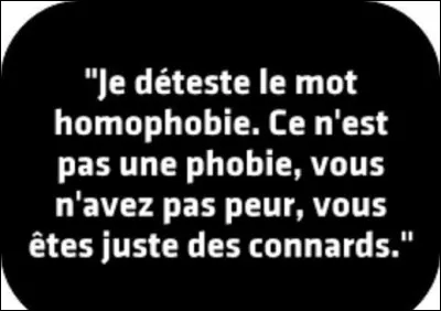 De ces trois acteurs américains, lequel a prononcé cette phrase : ''Je déteste le mot homophobie. Ce n'est pas une phobie, vous n'avez pas peur, vous êtes juste des connards'' ?