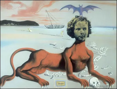 Quel peintre surr&eacute;aliste est l'auteur de ce tableau intitul&eacute; ''Shirley Temple, le plus jeune monstre sacr&eacute; du cin&eacute;ma de son temps � ou Le Sphinx de Barcelone'' ?