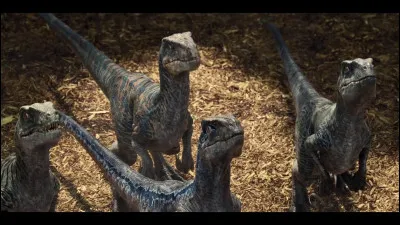 Quel est le nom des membres de la Raptor Squad dans "Jurassic World" ?