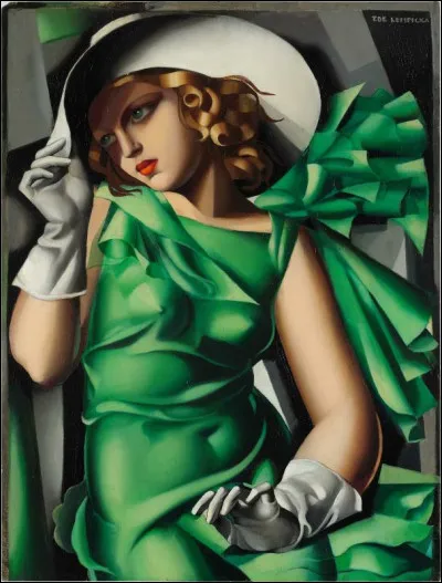 Qui est la femme peintre auteure de ce tableau intitulé ''Jeune fille en vert'' ?