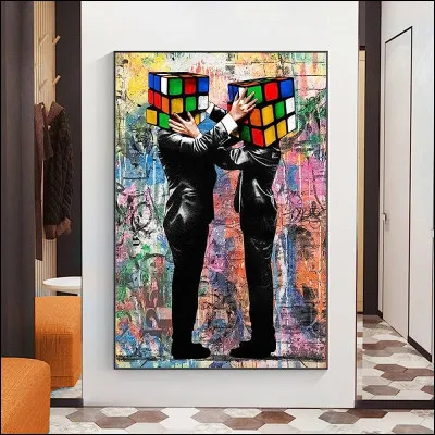 Vous voilà en arts plastiques ! Aujourd'hui, votre prof vous demande ce que vous comprenez du tableau ci-dessus.