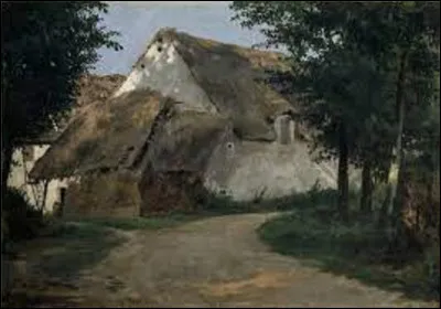 Entre 1860 et 1880, quel naturaliste a immortalisé cette propriété intitulée ''La Ferme, à l'entrée du bois'' ?