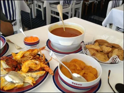 Nous n'irons plus jamais manger "Chez Tetou" à Golfe Juan. Laquelle de ses spécialités, en photo, était inégalable ?