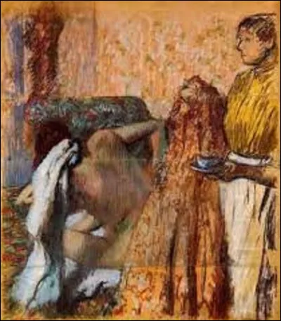 Parmi ces trois impressionnistes, lequel a réalisé ce pastel intitulé ''La Tasse de chocolat après le bain'', entre 1905 et 1908 ?