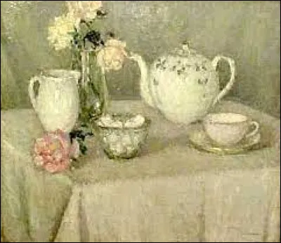 En 1923, quel postimpressionniste a peint cette toile intitulée ''La Tasse de thé'' ?