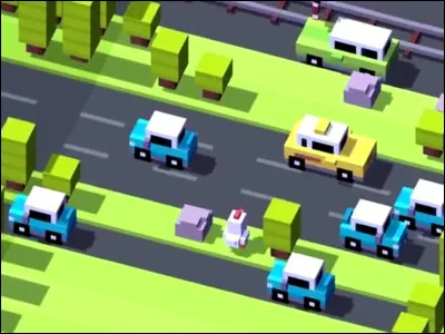 Quel est le nom de ce jeu où l'on doit par exemple éviter d'entrer en collision avec une voiture ou encore éviter de percuter un arbre ?