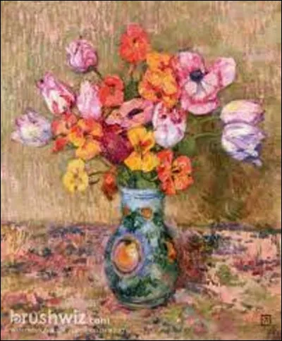 De ces trois pointillistes, lequel a immortalisé ces fleurs dans sa toile nommée ''Tulipes et capucines'' ?