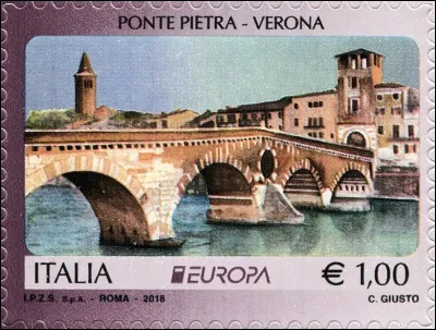 Le pont de pierre, autrefois « pons marmoreus » [...c'est-à-dire ?], est le seul pont romain conservé par la cité des Amoureux. Quel cours d'eau enjambe-t-il ?