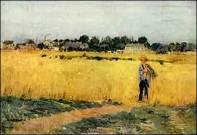 De ces trois impressionnistes, lequel a réalisé cette toile intitulée ''Dans les blés'', en 1875 ?